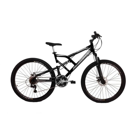 Bicicleta aro 29 Status Full Preta 21V - Preto Menor preço em Bicicleta aro 29 Status Full Preta 21V - Preto