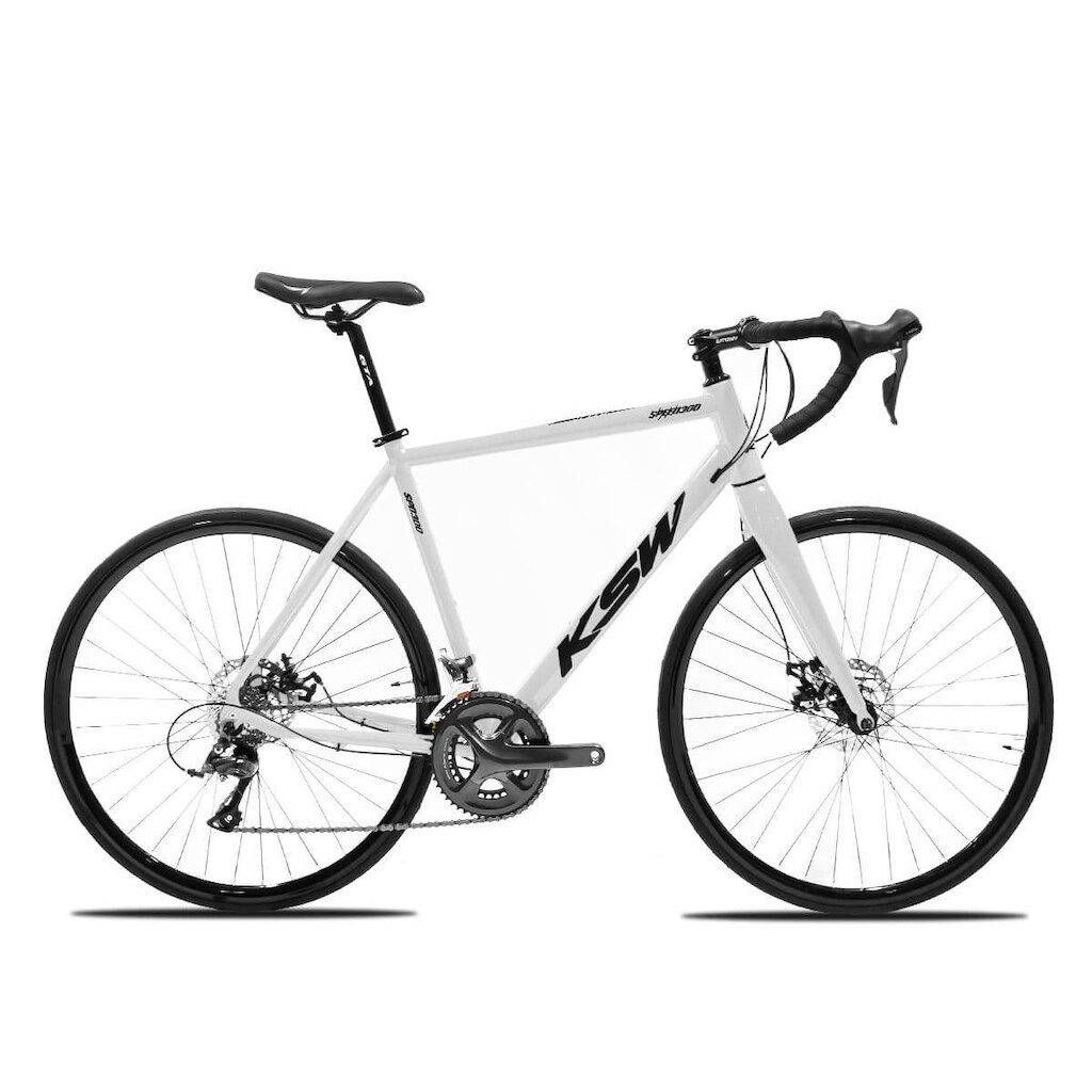 Bicicleta Aro 700 Aluminio Speed KSW Road 2x9V Freio a Disco