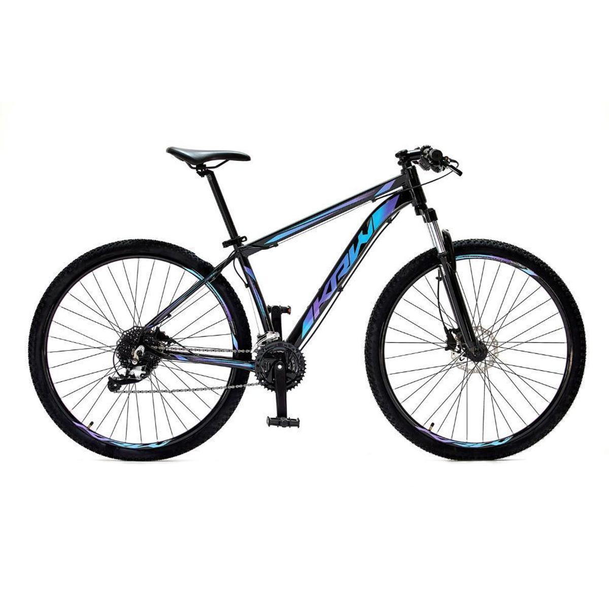Bicicleta Krw S5 Aro 29 Susp. Dianteira 24 Marchas - Azul/laranja