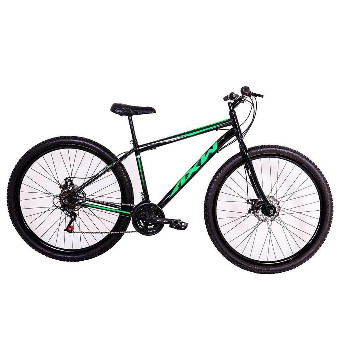 Bicicleta AXW Aço Carbono Aro 29 Freios a Disco 21 Marchas Menor preço em Bicicleta AXW Aço Carbono Aro 29 Freios a Disco 21 Marchas