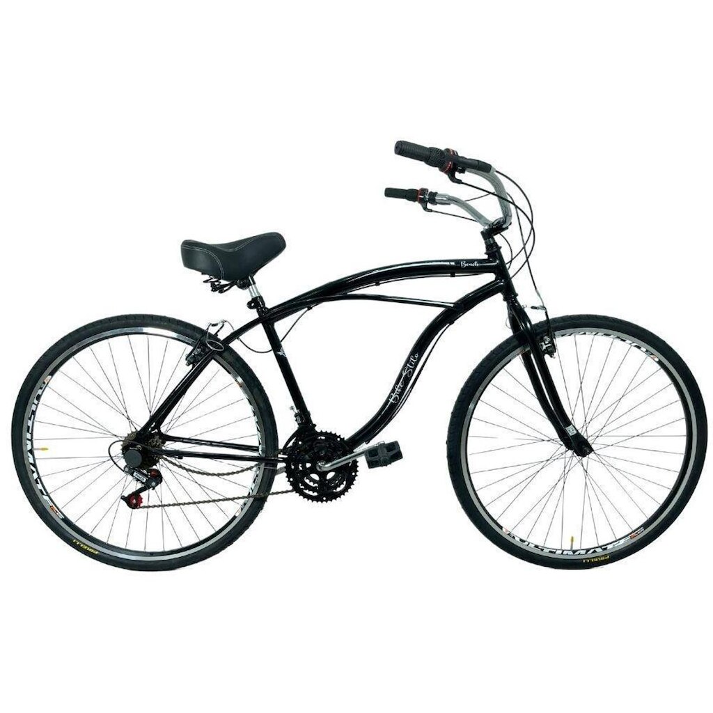 Bicicleta Beach Caiçara Aro 29 Freio V-Brake Masculina Preto