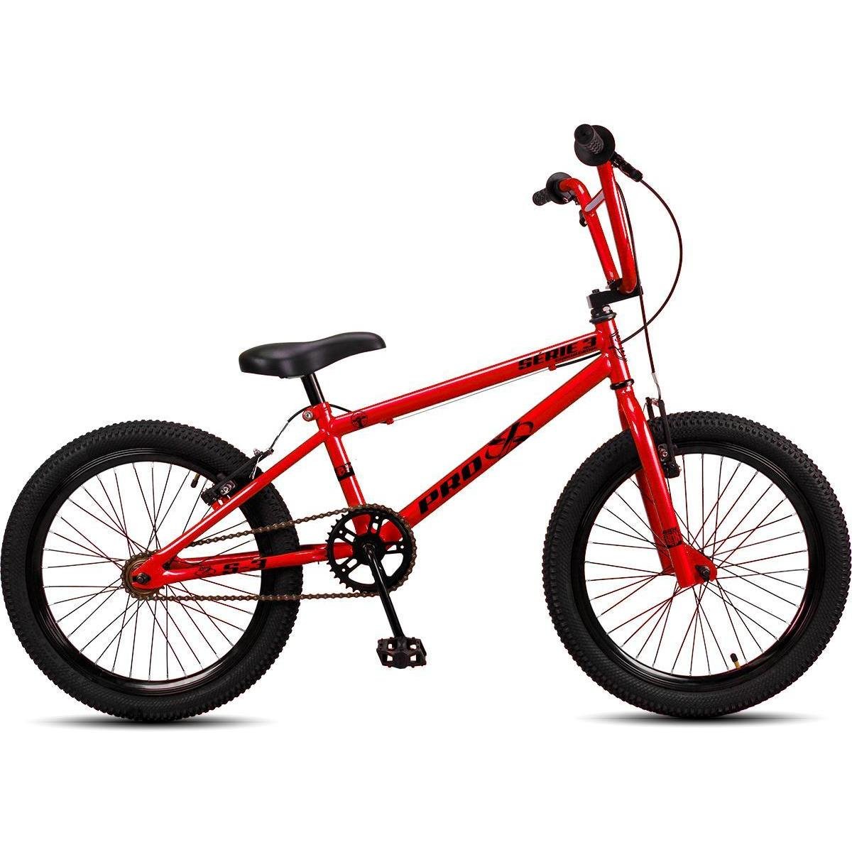 Bicicleta BMX Aro 20 Pro-x Série 3 Freio V-brake Infantil a partir