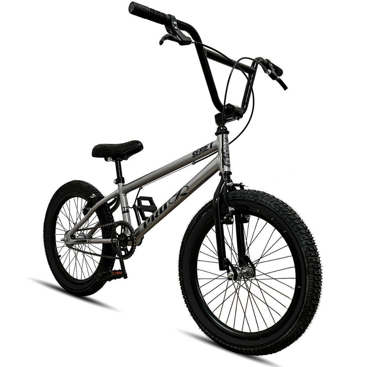 Bicicleta BMX Infantil aro 20 Pro-X Série 1 - Prata | Netshoes