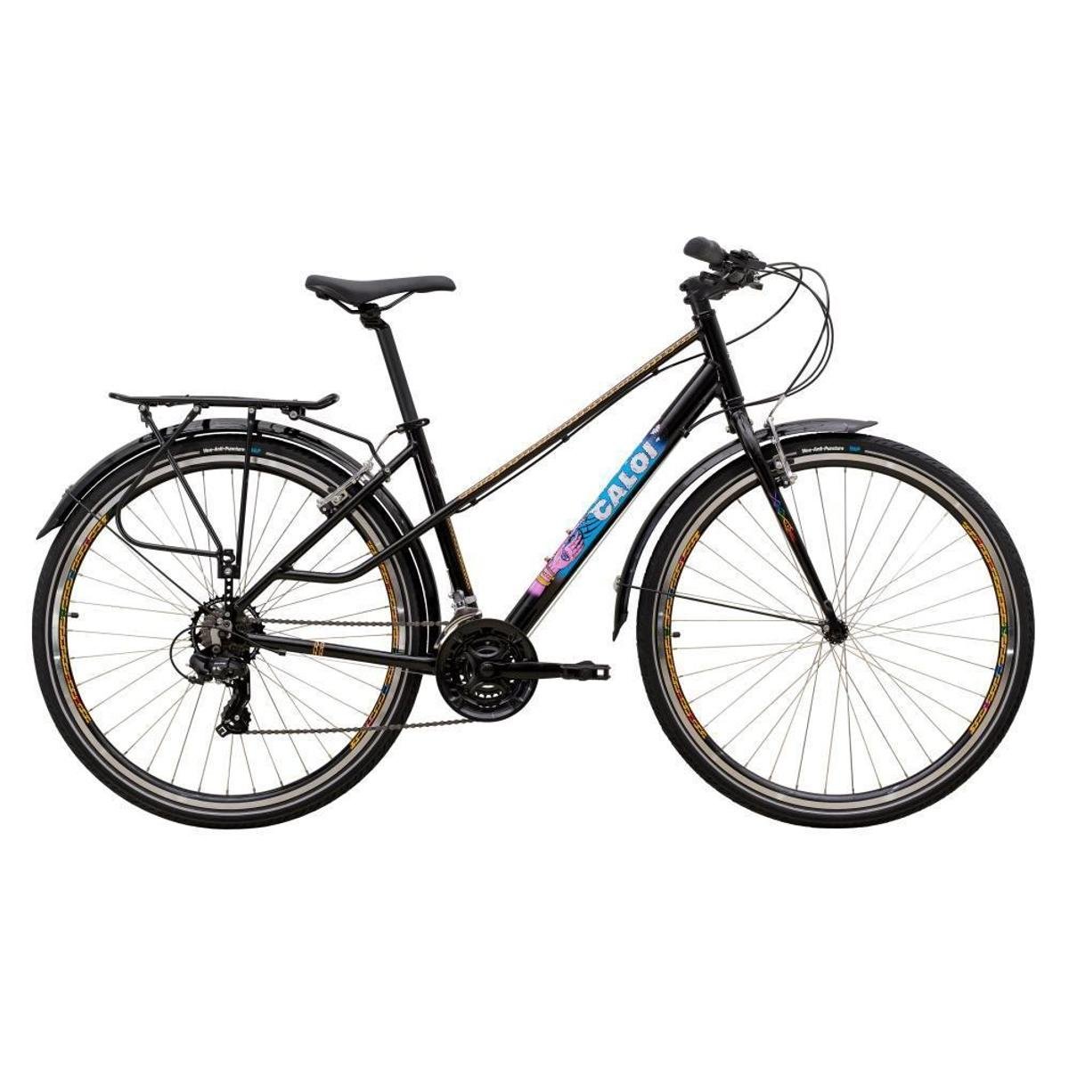 Bicicleta Caloi Rainbow 700 - Quadro Alumínio 18" – Câmbio Traseiro Shimano - 21 Velocidades – Preto Menor preço em Bicicleta Caloi Rainbow 700 - Quadro Alumínio 18" – Câmbio Traseiro Shimano - 21 Velocidades – Preto