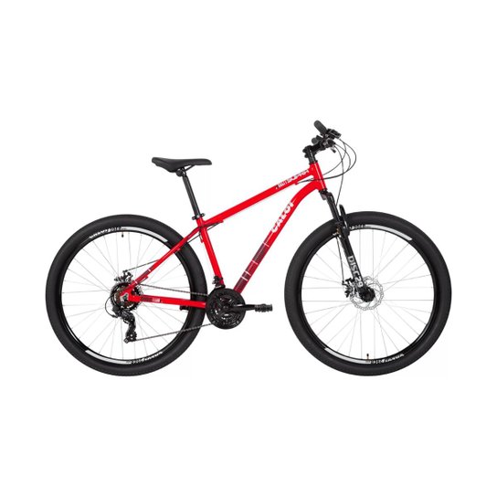 BICICLETA CALOI SUPRA ARO 29 PRATA Vermelho Netshoes