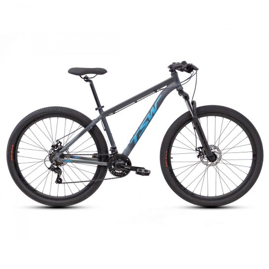 Bicicleta Ciclismo Bike Mtb Tsw Ride 29x17 Cz/Az 21v Mecanico - Cinza+Azul Menor preço em Bicicleta Ciclismo Bike Mtb Tsw Ride 29x17 Cz/Az 21v Mecanico - Cinza+Azul