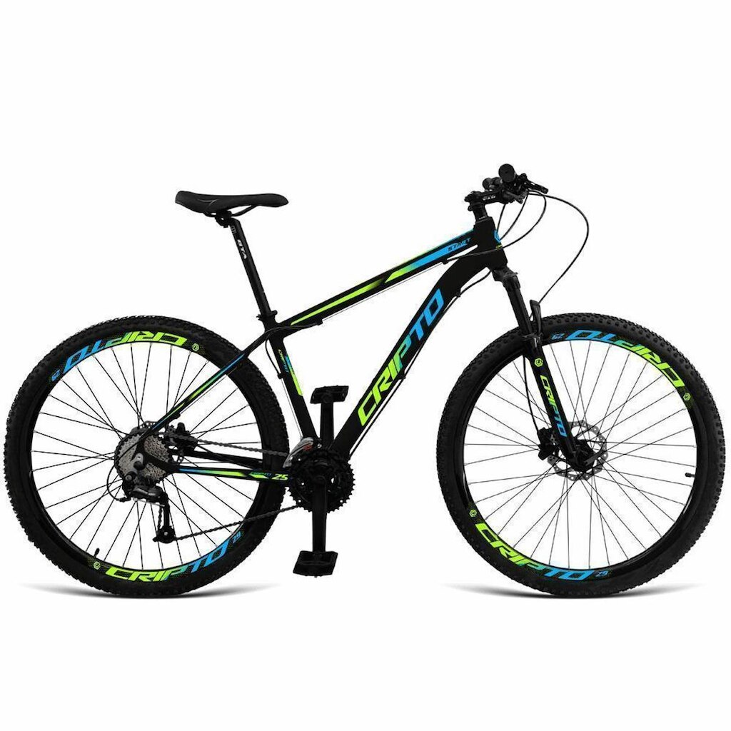 Bicicleta Cripto Bike Aro 29 Cripto 24v Acera Freio Hidraulico Trava/k7