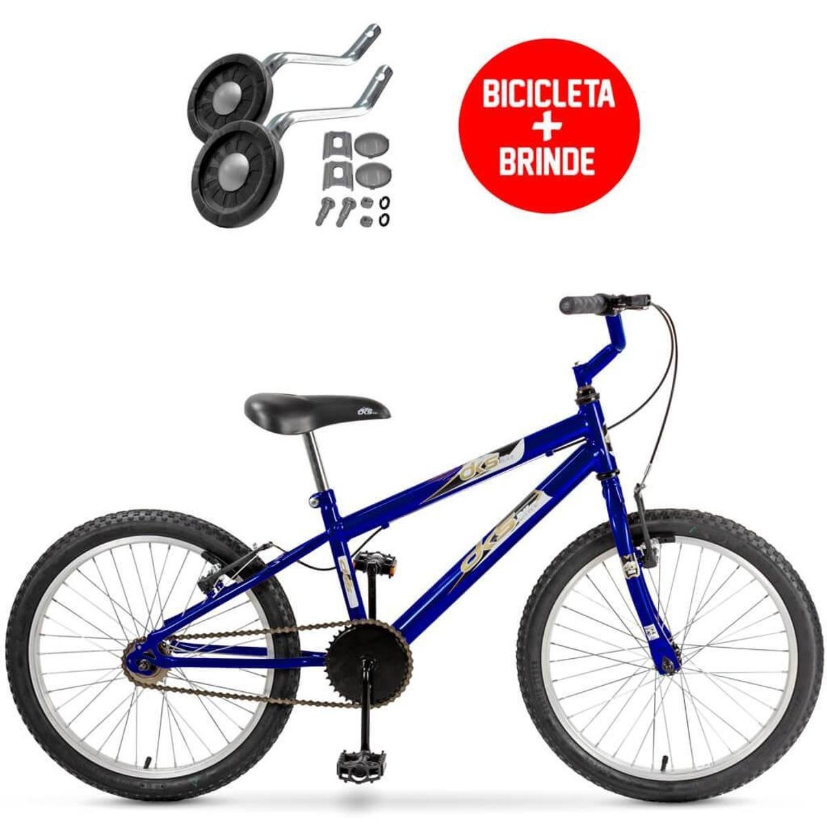 Bicicleta Cross Bmx Dks Criança Aro 20 Free Style Infantil Azul Netshoes