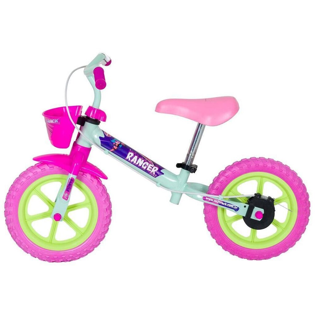 Bicicleta de Equilíbrio Infantil TK3 Track Ranger com Cestinha