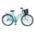 Bicicleta De Lazer E Passeio Aro 26 Freio V Brake Cesta/Cestinha Reforçada Com Rolamento - Azul Piscina