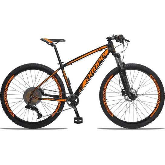 Bicicleta Dropp Aro 29 Z3 Kit Absolute 11V Freio a Disco Hidráulico - Preto+Laranja