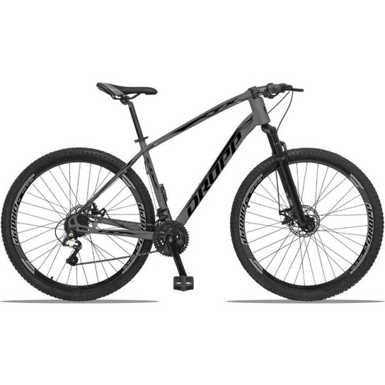 Bicicleta Dropp TX 27 Marchas Aro 29 Câmbios GTA Freio A Disco Hidráulico - Grafite Menor preço em Bicicleta Dropp TX 27 Marchas Aro 29 Câmbios GTA Freio A Disco Hidráulico - Grafite