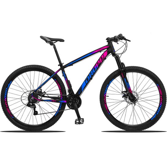 Bicicleta Dropp Z3 Aro 29 Câmbios Shimano Freio a Disco e Suspensão - Azul+Rosa é ruim? Bicicleta Dropp Z3 Aro 29 Câmbios Shimano Freio a Disco e Suspensão - Azul+Rosa é boa?