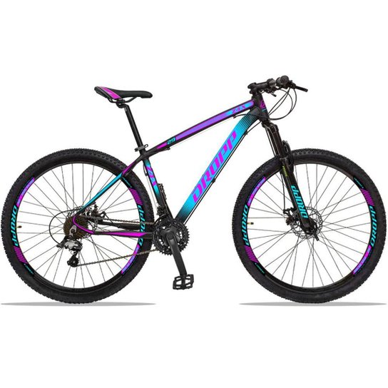 Bicicleta Dropp Z4x 27 Marchas Aro 29 Câmbios GTA Freio A Disco Hidráulico - Rosa+Azul é ruim? Bicicleta Dropp Z4x 27 Marchas Aro 29 Câmbios GTA Freio A Disco Hidráulico - Rosa+Azul é boa?