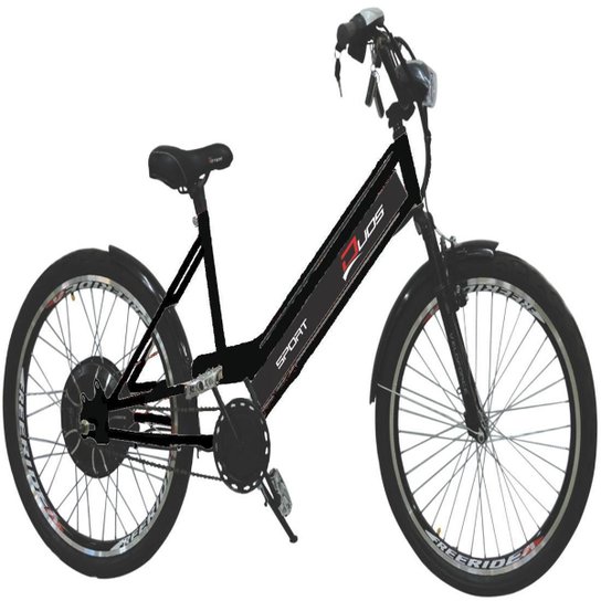 Bicicleta Elétrica 800W 48V 15Ah Sport Preta Menor preço em Bicicleta Elétrica 800W 48V 15Ah Sport Preta