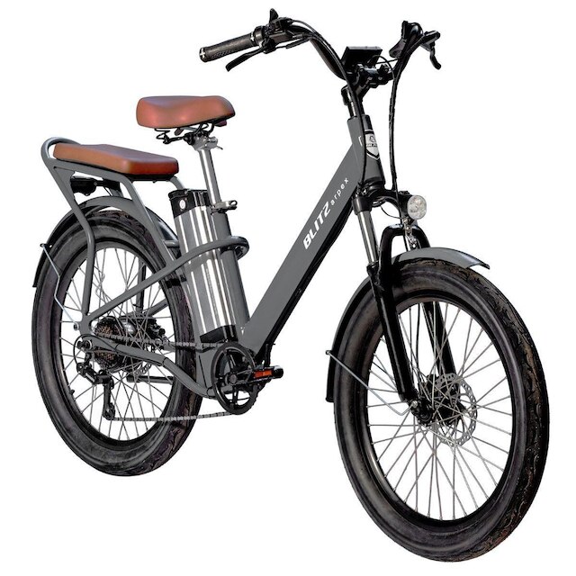 BICICLETA ELETRICA BLITZ ARPEX - Grafite Menor preço em BICICLETA ELETRICA BLITZ ARPEX - Grafite