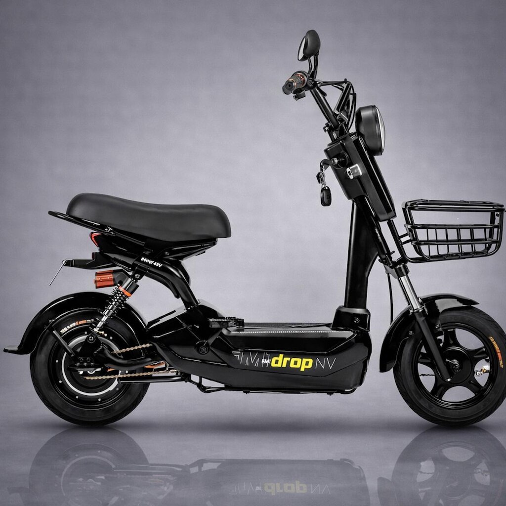 Bicicleta Eletrica EM1 48V12Ah 800W Preta