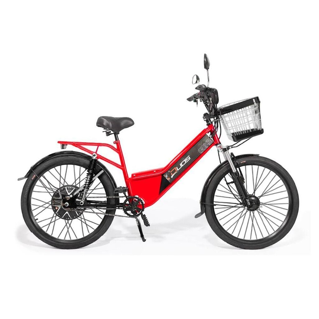 Bicicleta Elétrica - New Full 800w Lithium - Vermelha - Duos Bikes