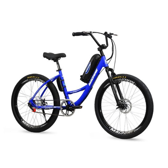 Bicicleta Elétrica Urban Lithium 350W 36V - Azul Menor preço em Bicicleta Elétrica Urban Lithium 350W 36V - Azul