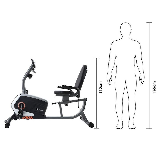 Bicicleta Ergométrica Magnética Horizontal Gallant Elite GBEV1HMGA-CZ