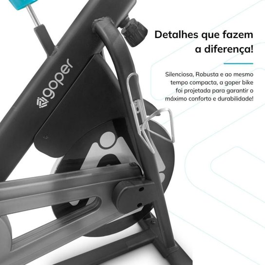 Bicicleta Ergométrica Spinning Goper Com Bluetooth