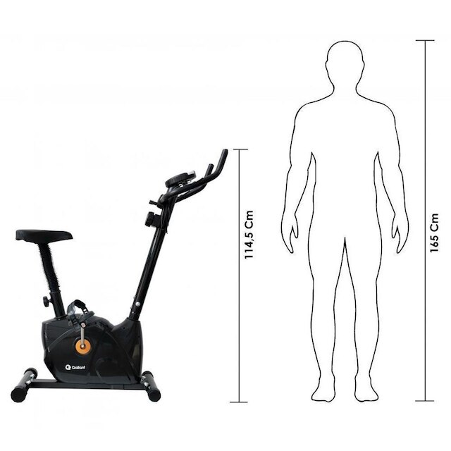 Bicicleta Ergométrica Vertical Magnética Gallant Elite X Preta GBE03HMGA-PT
