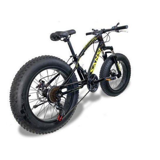 Bicicleta Fat Bike Aro 20 Pneus 4.0 Freios a Disco - Preta - Preto Menor preço em Bicicleta Fat Bike Aro 20 Pneus 4.0 Freios a Disco - Preta - Preto