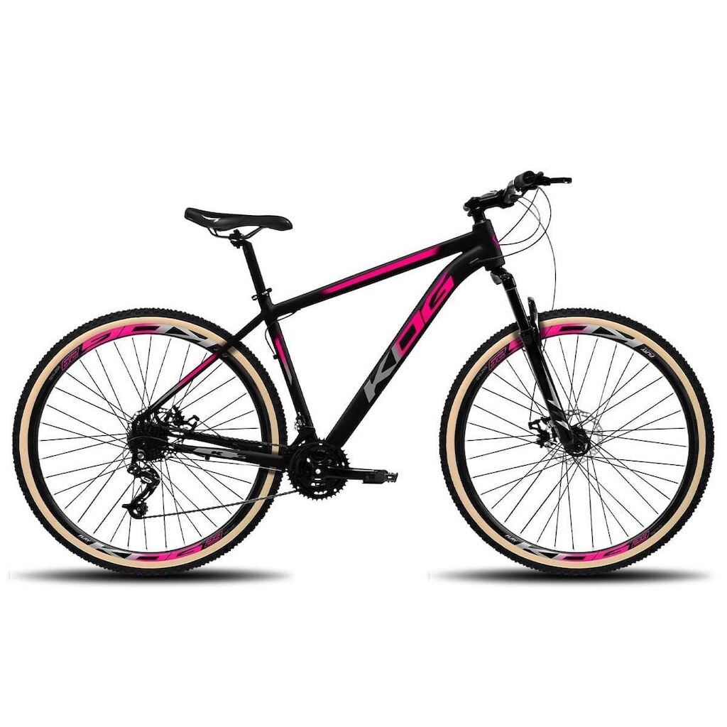 Bicicleta Feminina 29 KOG 21V Freio a Disco Cambio Indexado
