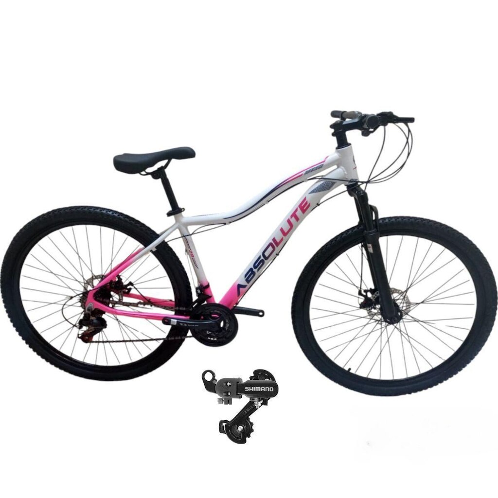 Bicicleta Feminina Aluminio Hera 24v Aro 29 Absolute Cambio Traseiro Shimano