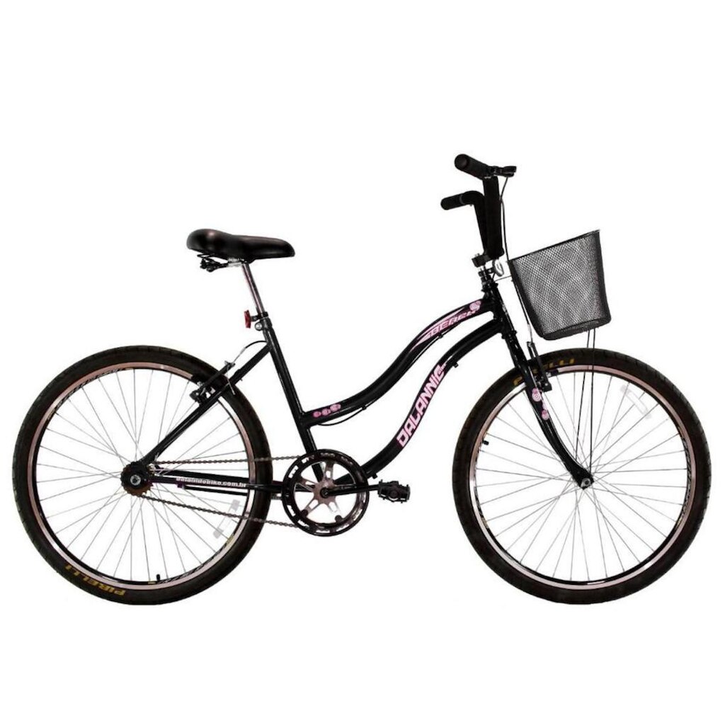 Bicicleta Feminina Aro 26 Beach Preta