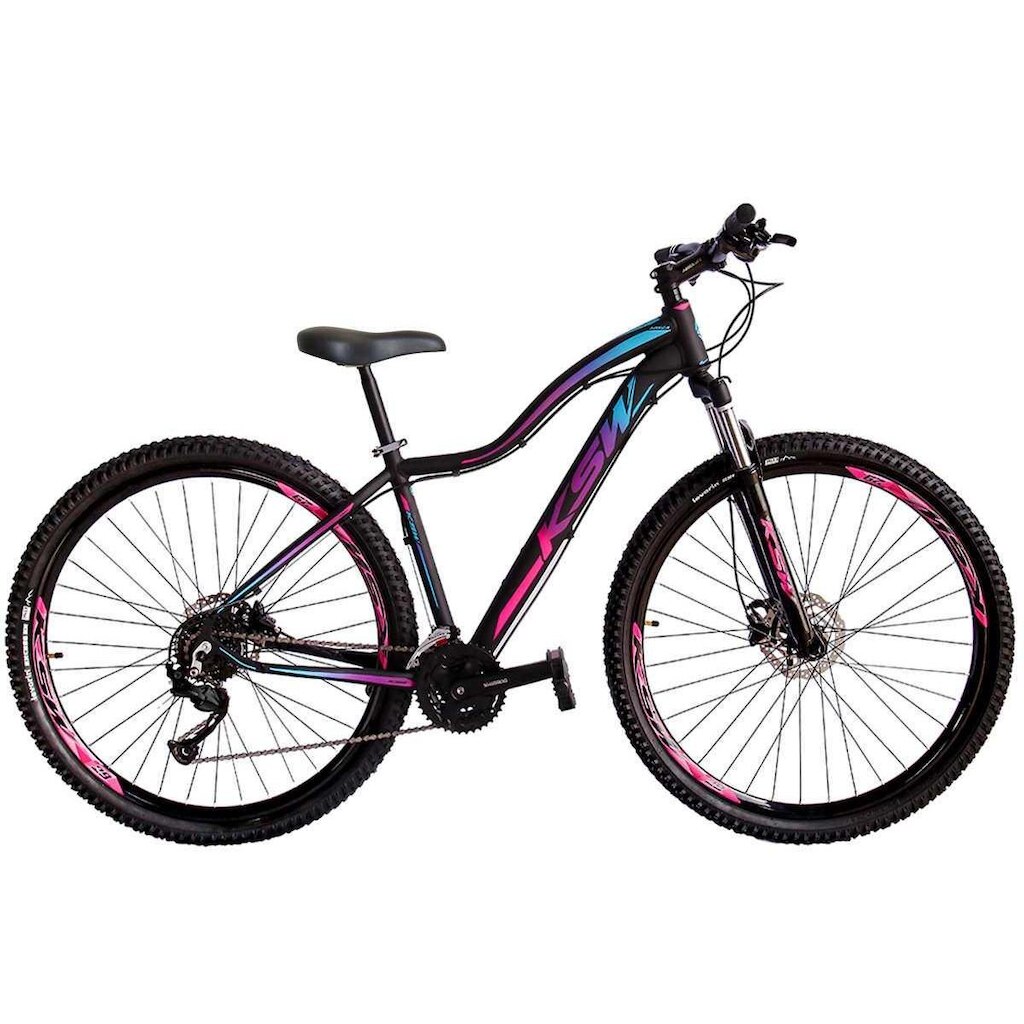 Bicicleta Feminina Aro 29 KSW 27v Hidráulico K7