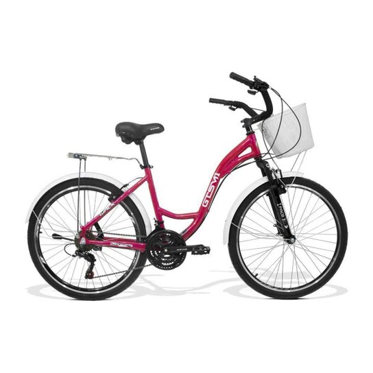 Bicicleta Feminina Gts M1 Walk Urbano Aro 26 Câmbio Shimano 21 Marchas E Freio V-Brake - Rosa Menor preço em Bicicleta Feminina Gts M1 Walk Urbano Aro 26 Câmbio Shimano 21 Marchas E Freio V-Brake - Rosa