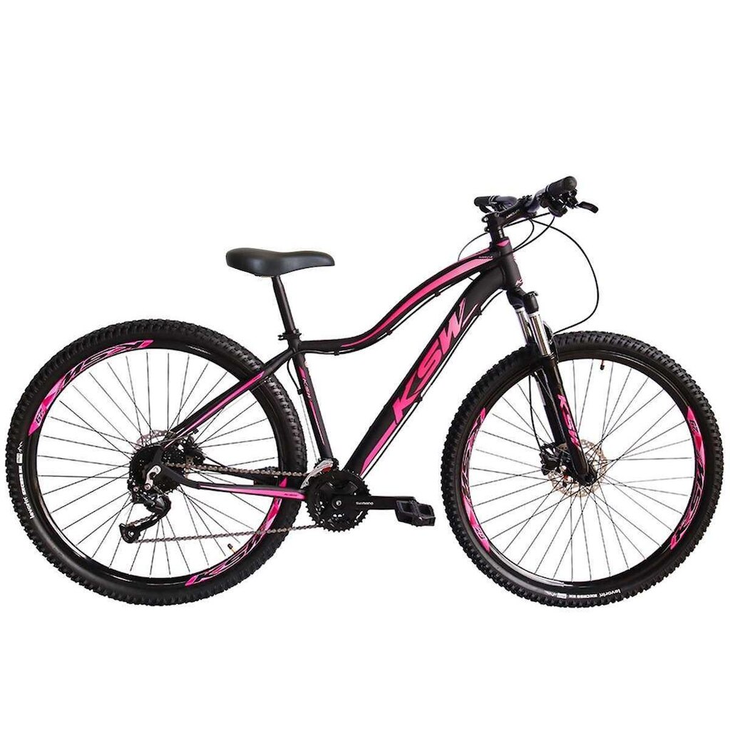 Bicicleta Feminina MTB Aro 29 KSW MWZA 21 Marcha Freio Disco
