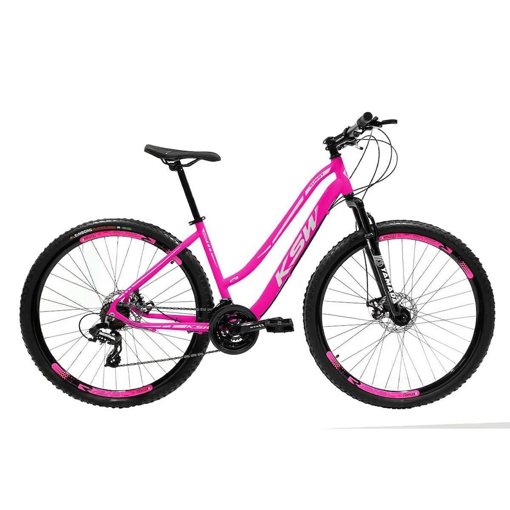 Bicicleta Feminina Rebaixada Aro 29 KSW 21 Marcha Freio Disco
