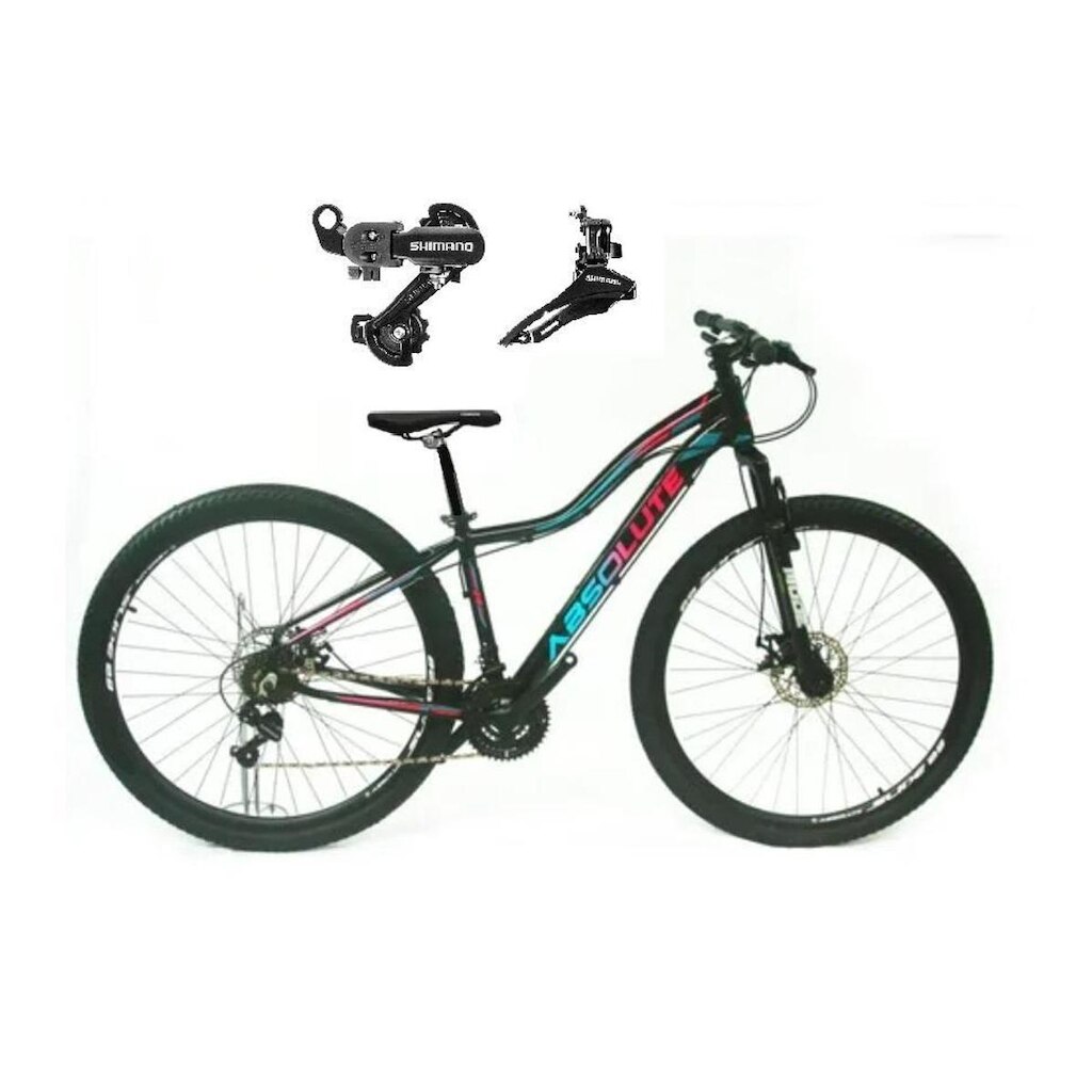 Bicicleta Femininas Aro 29 Absolute Hera Alumínio 24v Câmbios Shimano Garfo Suspensão