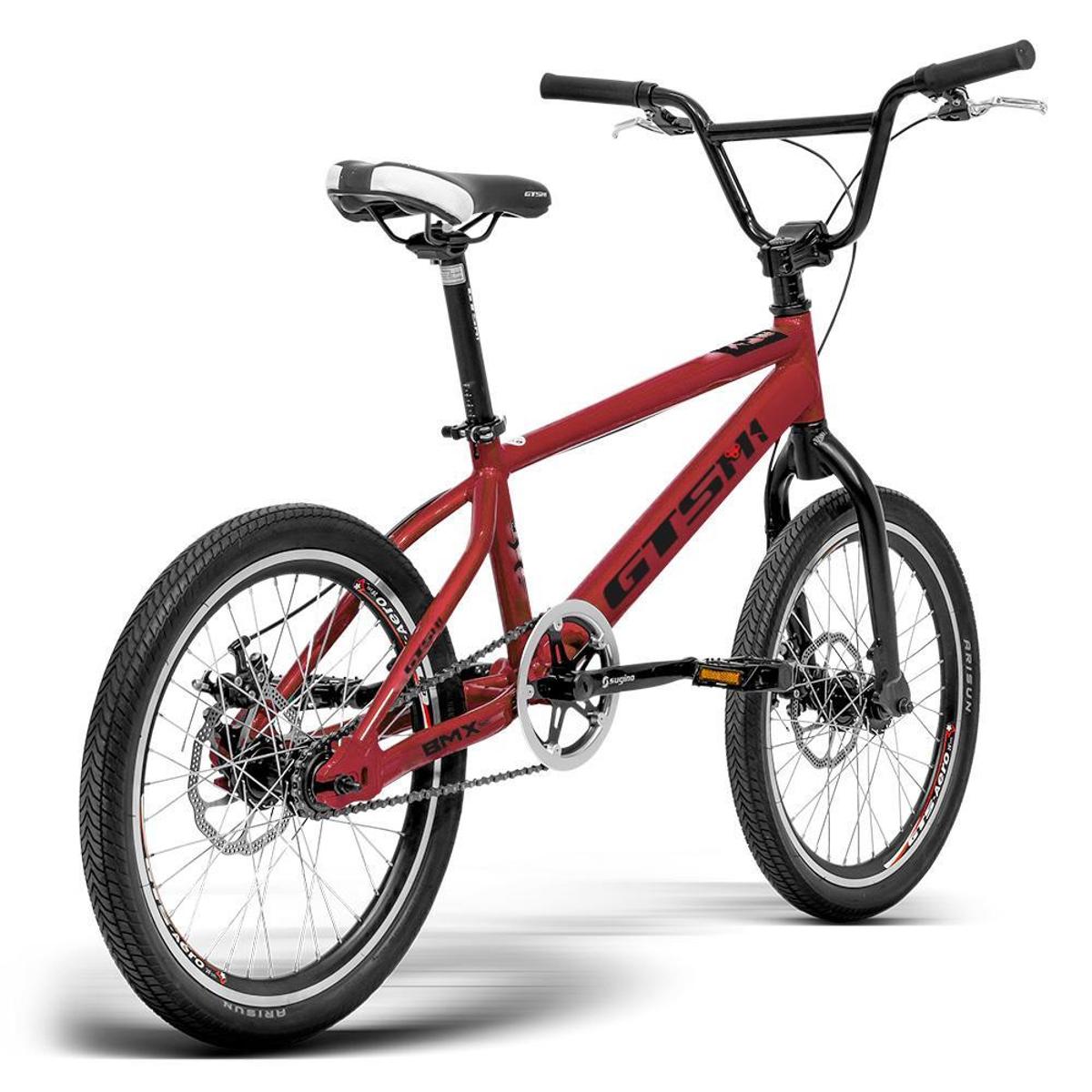 Bicicleta GTS Aro 20 Freio a Disco Alumínio | GTS M1 SKX BMX - Vermelho ...