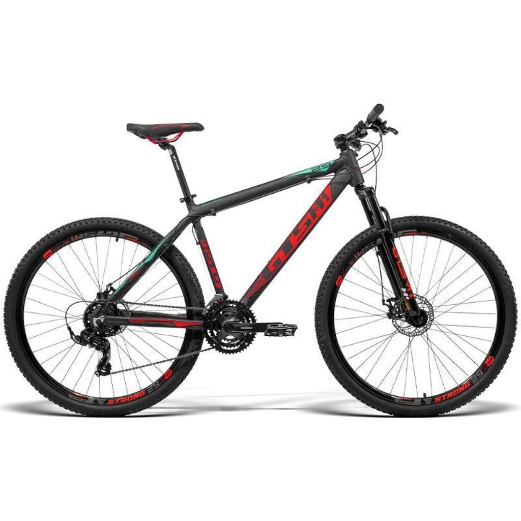 Bicicleta Gts aro 29  freio a disco Kit Shimano 21 marchas Catraca Mega Range e Amortecedor | GTSM1