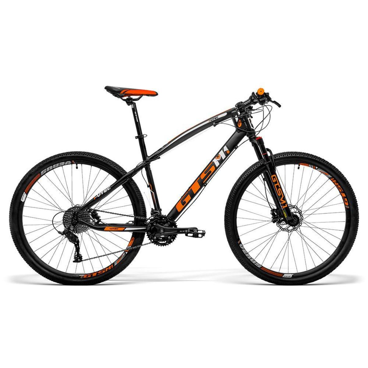 Bicicleta Gts M1 I-vtec Aro 29 Susp. Dianteira 27 Marchas - Laranja/preto