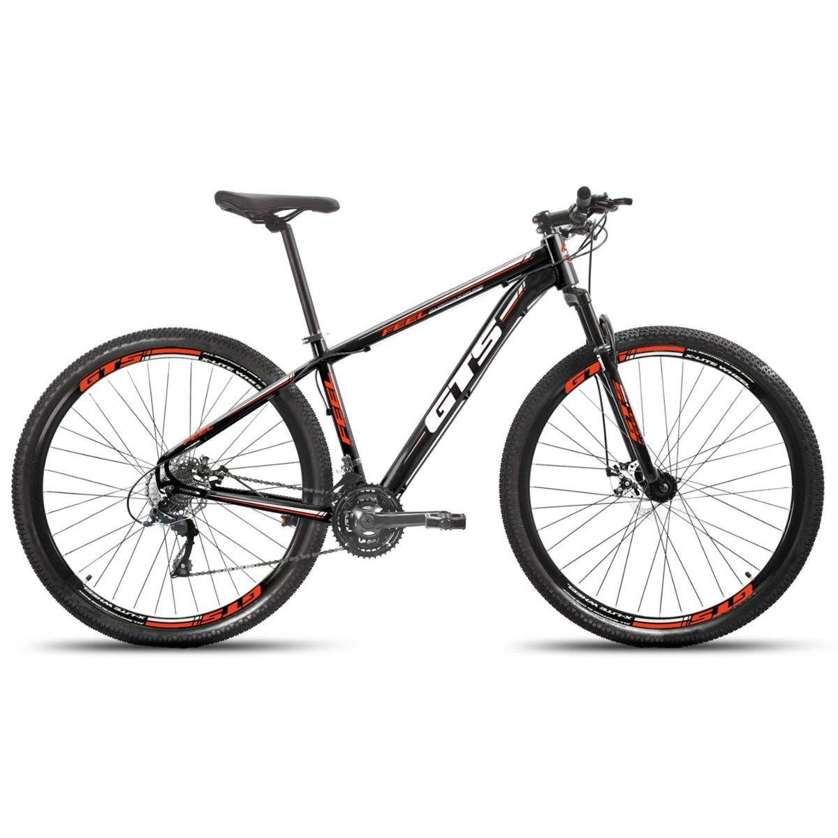 Bicicleta Gts Feel Disc H Aro 29 Susp. Dianteira 27 Marchas - Preto
