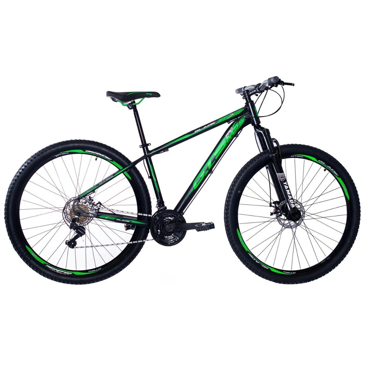 Bicicleta Gts M1 New Expert Aro 29 Susp. Dianteira 27 Marchas - Preto/verde