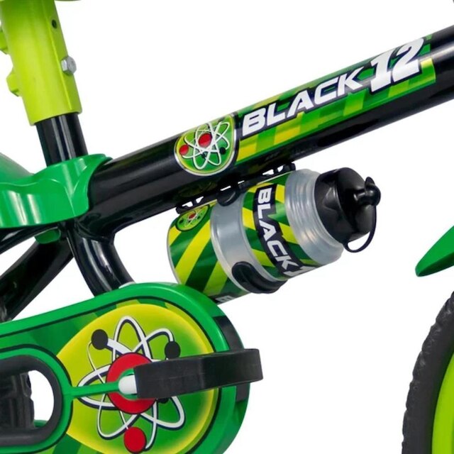 Bicicleta Infantil Aro 12 Com Rodinhas de Apoio e Garrafa Nathor