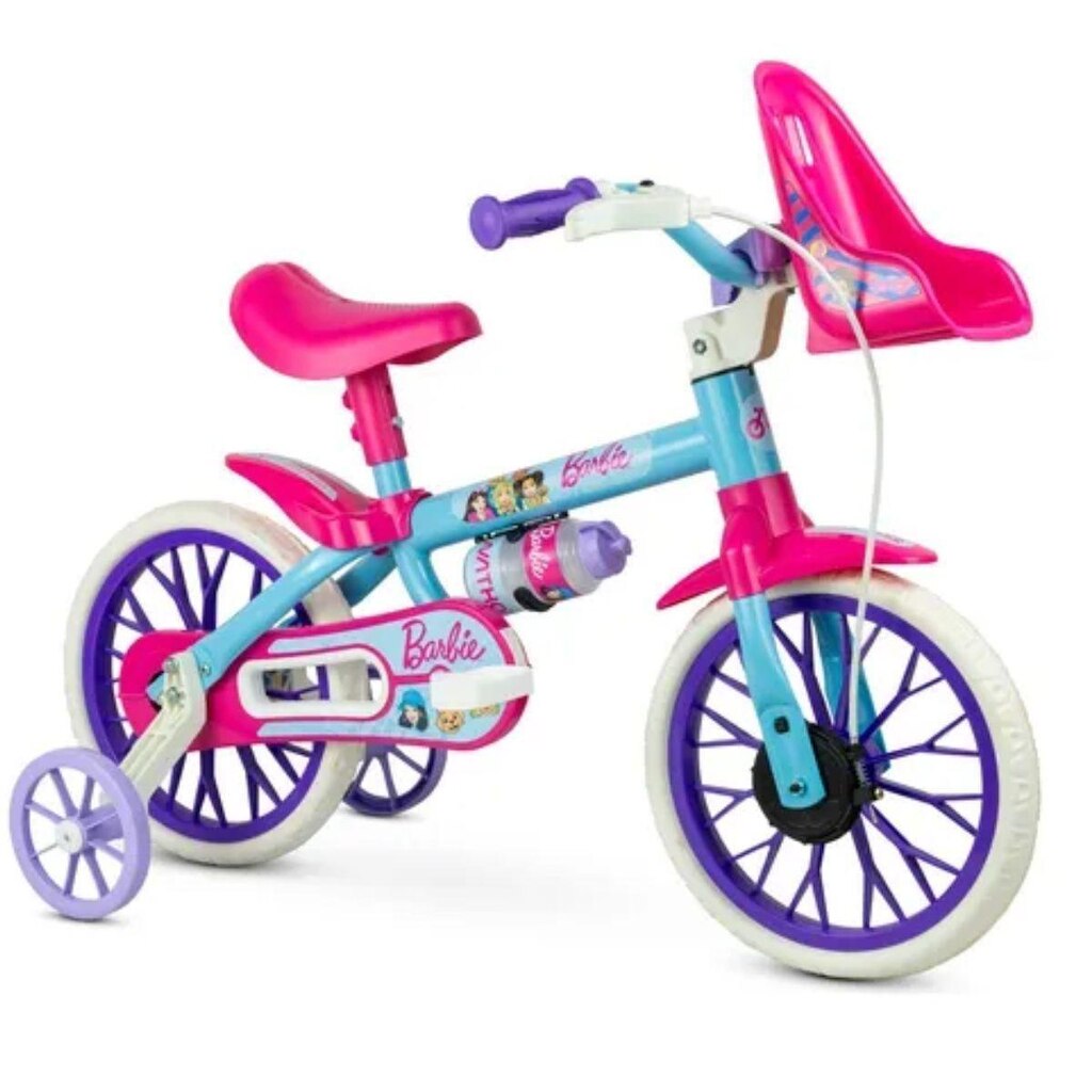 Bicicleta Infantil Aro 12 Nathor Barbie