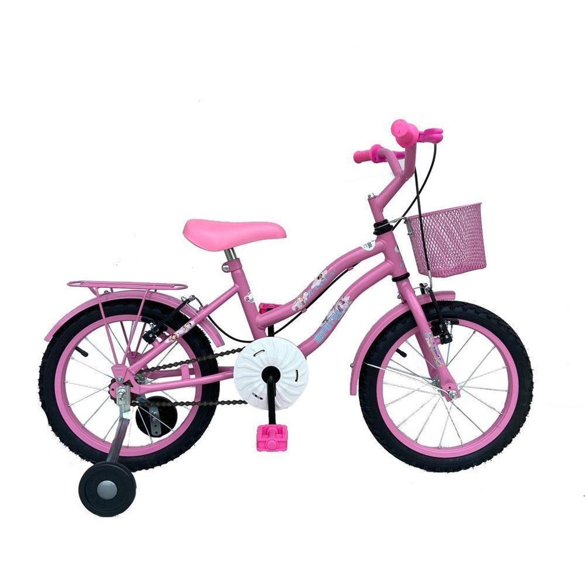 Bicicleta Infantil Aro 16 Feminina Princesa Retro C/ Cestinha Rodinhas De Treinamento Menor preço em Bicicleta Infantil Aro 16 Feminina Princesa Retro C/ Cestinha Rodinhas De Treinamento