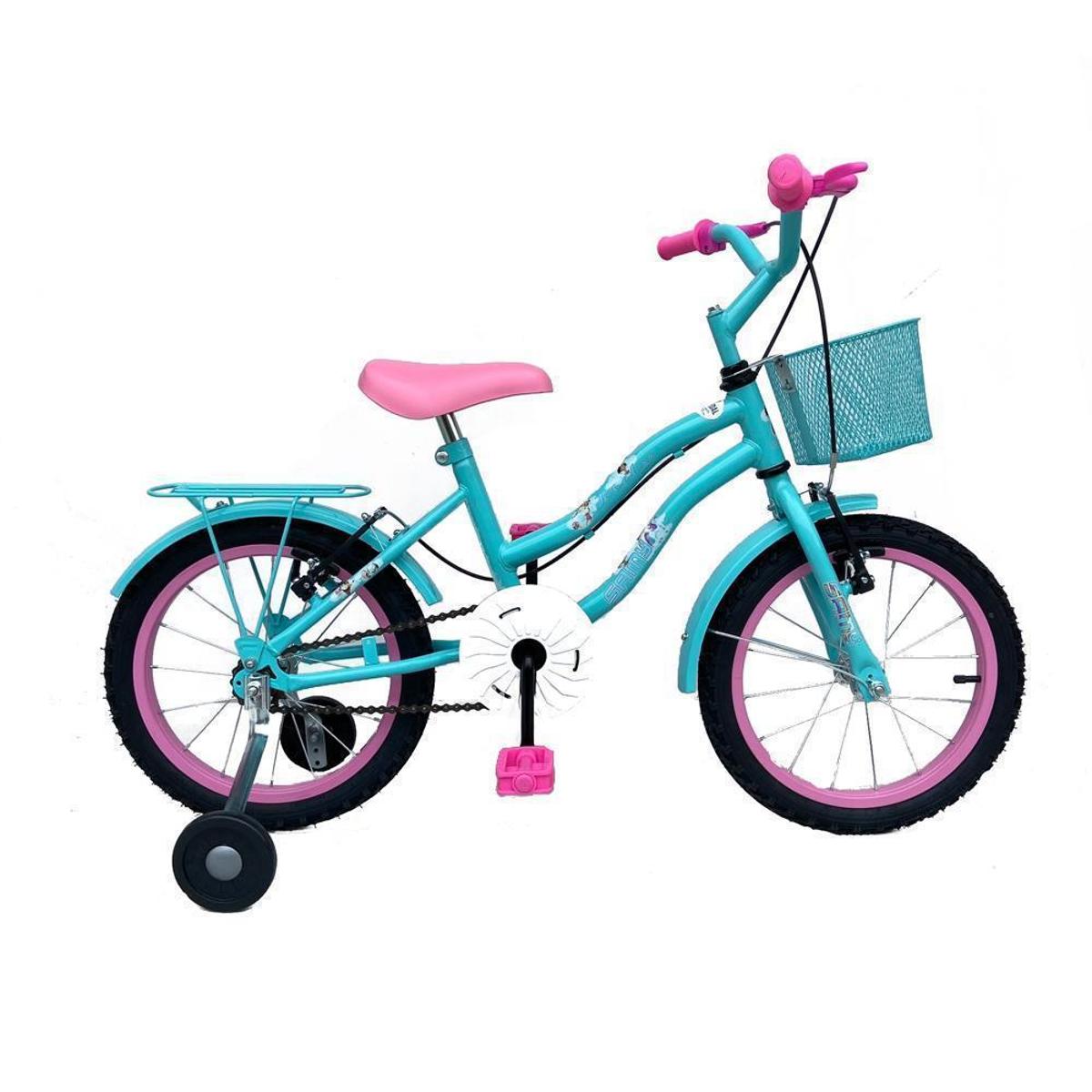 Bicicleta Infantil Aro 16 Feminina Princesa Retro C/ Cestinha Rodinhas De Treinamento Menor preço em Bicicleta Infantil Aro 16 Feminina Princesa Retro C/ Cestinha Rodinhas De Treinamento