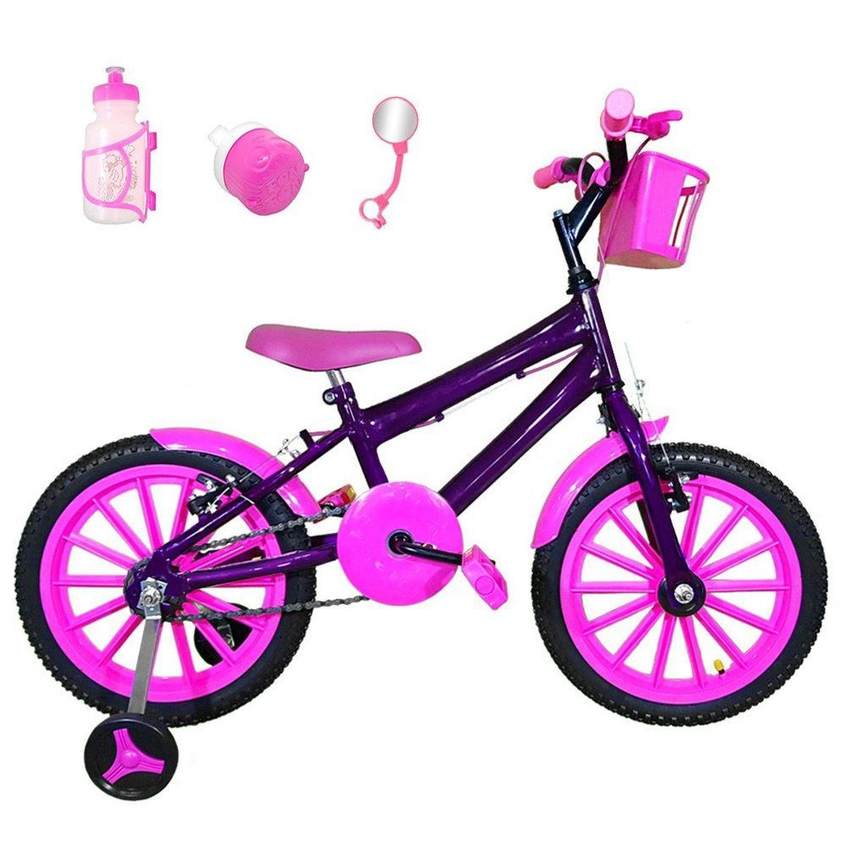 Bicicleta rosa e roxa Clearance