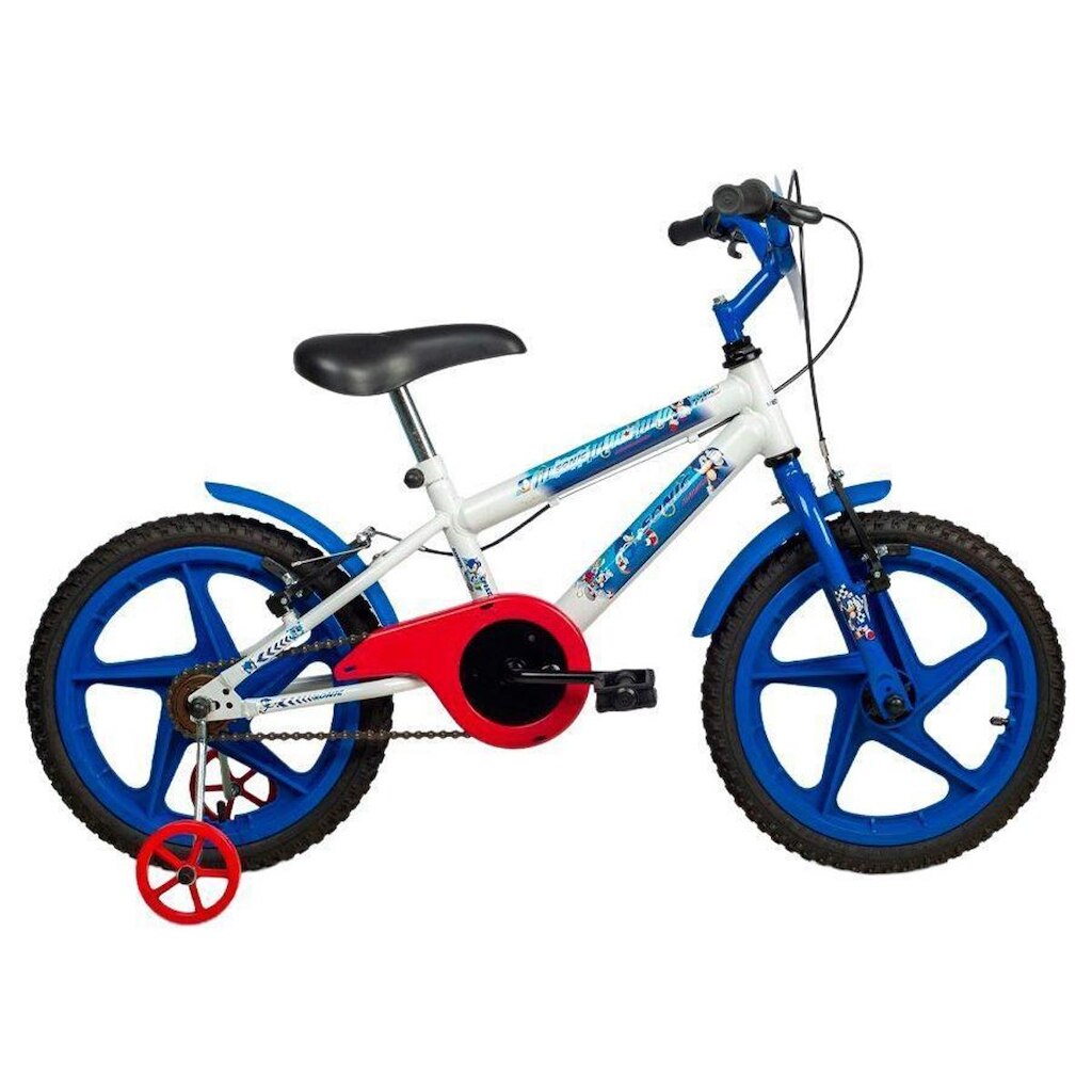 Bicicleta Infantil Aro 16 Verden 10494 Sonic com Rodinhas Freio V-Brake