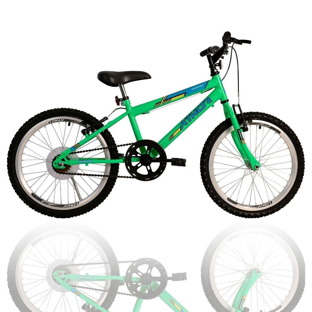 Bicicleta Infantil Aro 20 Athor Evolution Masculina Passeio Menor preço em Bicicleta Infantil Aro 20 Athor Evolution Masculina Passeio
