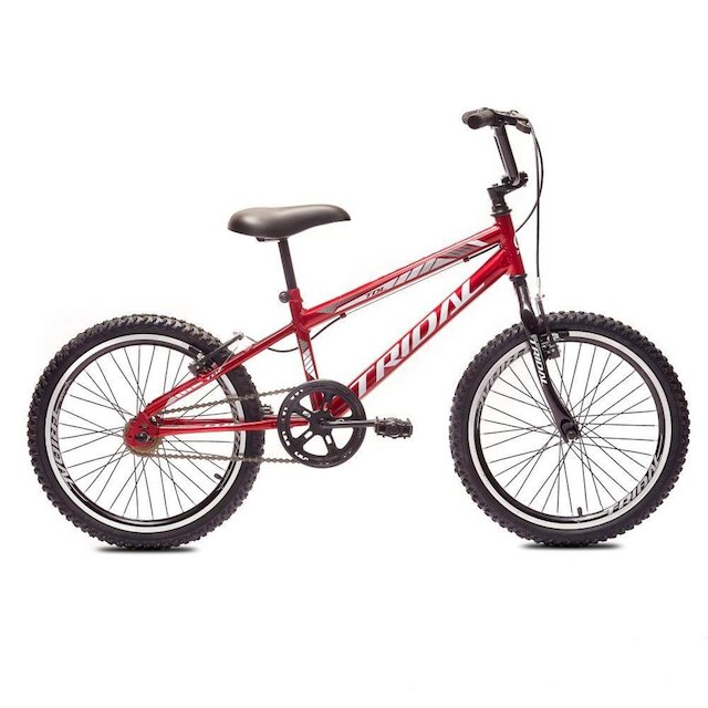 Menor preço em Bicicleta Infantil Aro 20 Bmx Cross Tridal Bicicleta Infantil - Vermelho