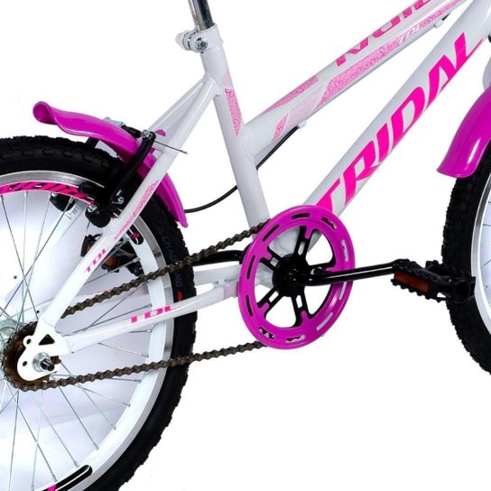 Bicicleta Infantil Aro 20 Feminina com Cestinha Tridal Bike