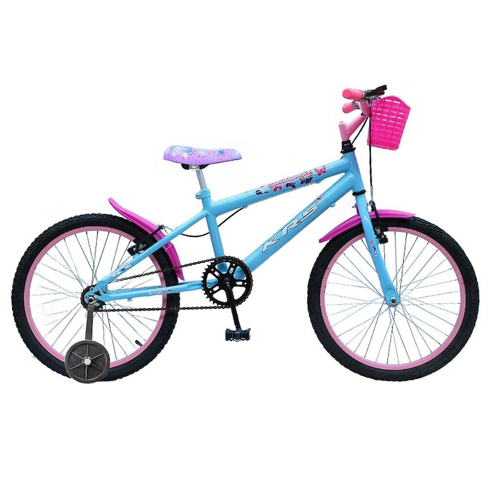 Bicicleta Infantil Aro 20 Passeio com Rodinhas Menina